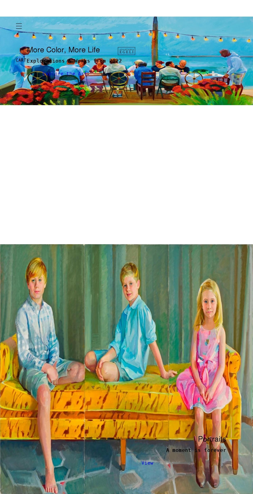 anastasiaegeli.com shopify website screenshot