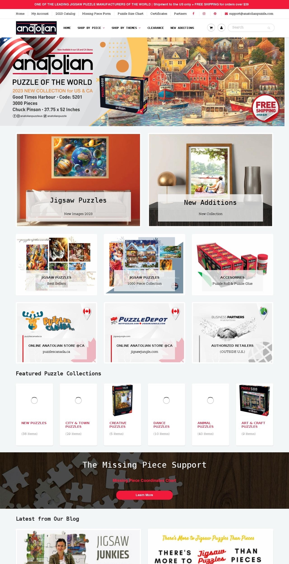 anatolianpuzzle.com shopify website screenshot