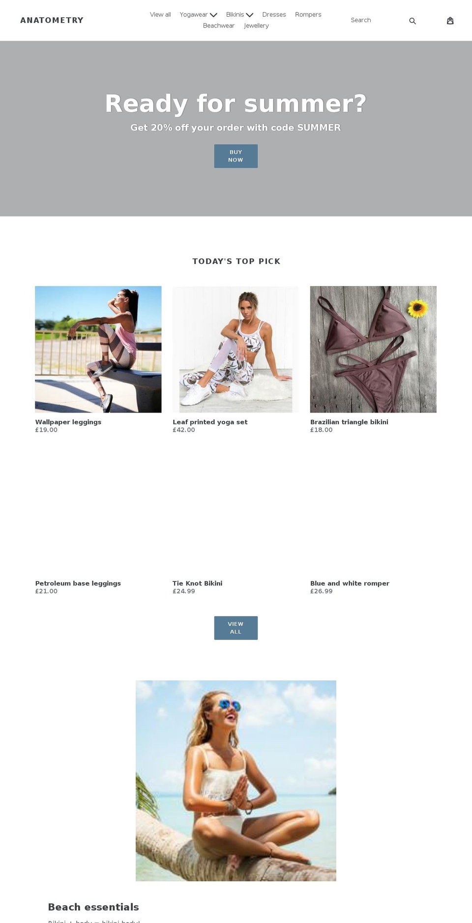 anatometry.com — Shopify storefront screenshot