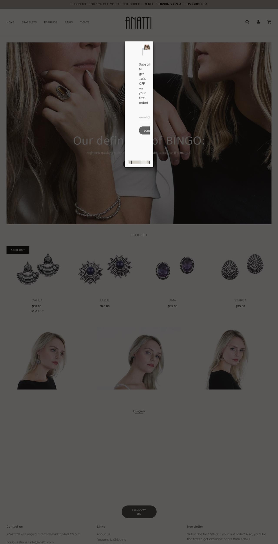 anatti.com — Shopify store on .com