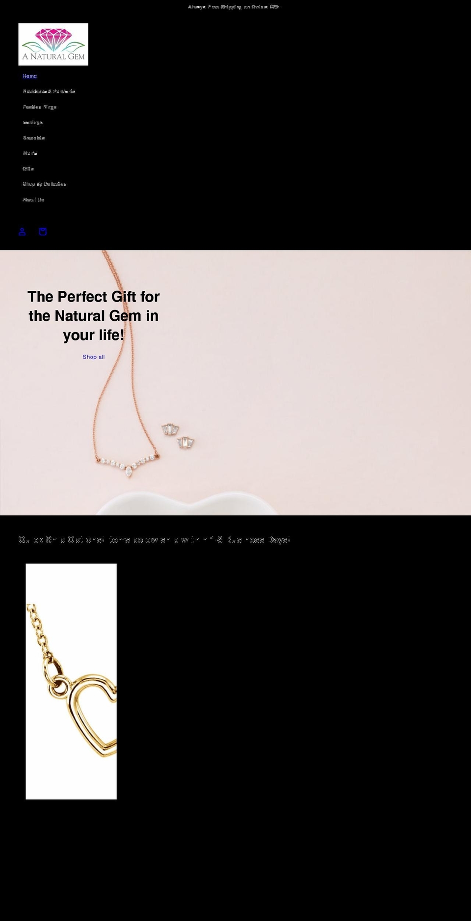 anaturalgem.com shopify website screenshot