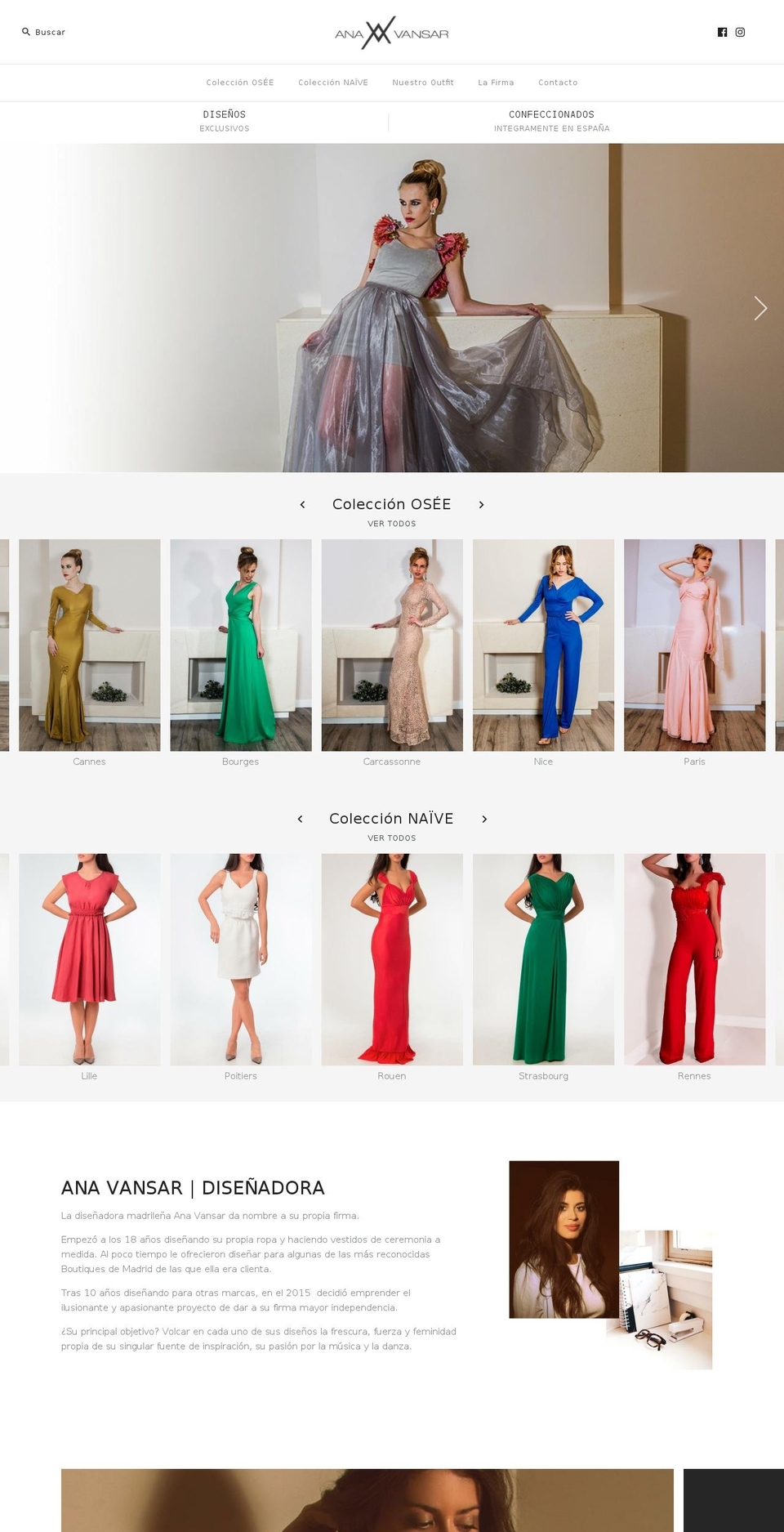 anavansar.com — Shopify storefront screenshot