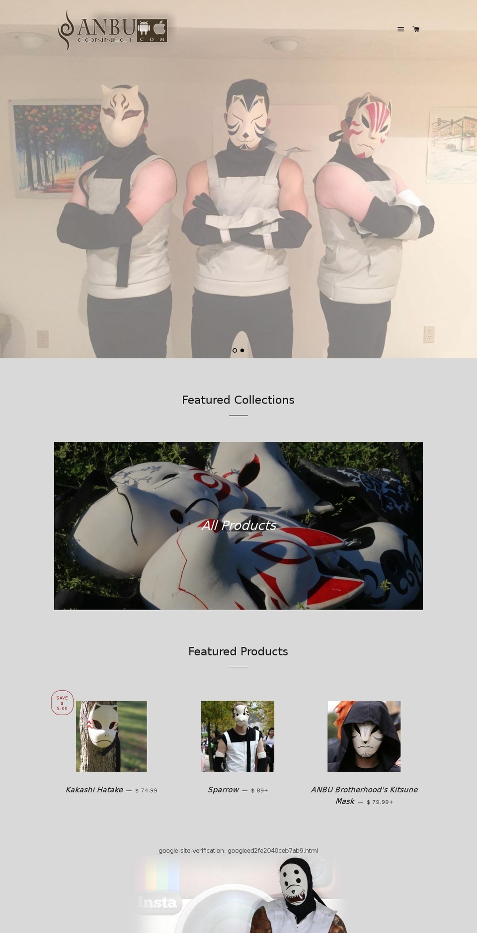 anbuconnect.com shopify website screenshot