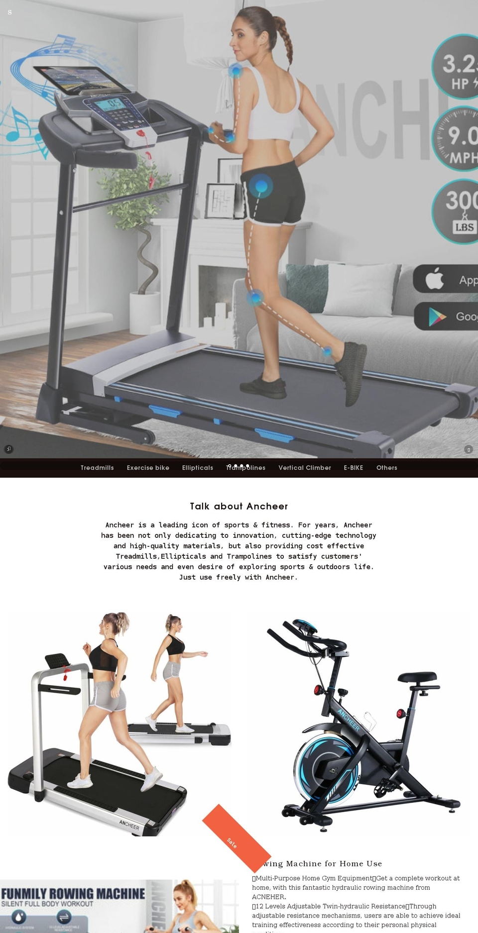 ancheersport.com shopify website screenshot