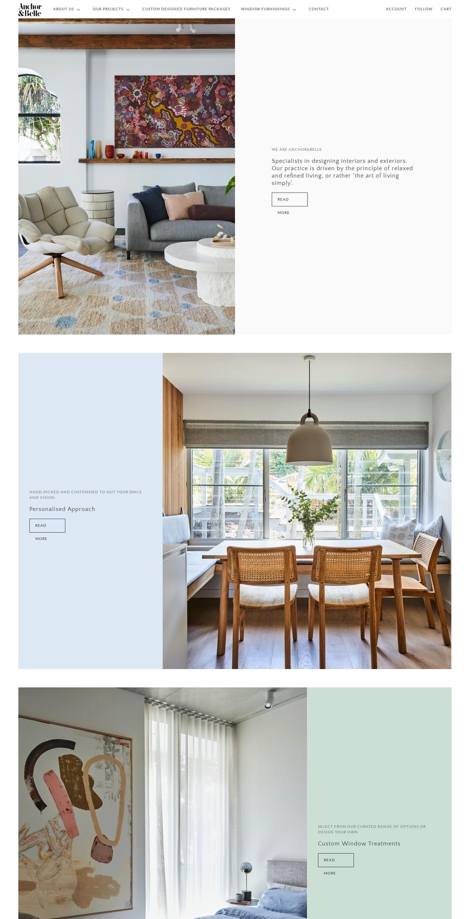 anchorandbelle.com.au shopify website screenshot