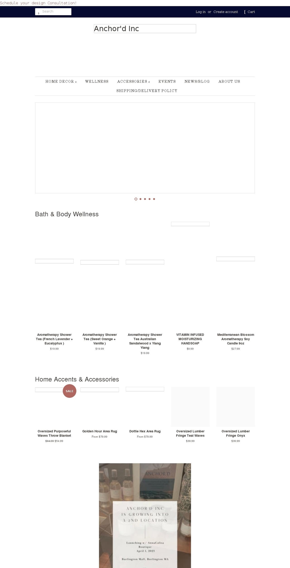 anchordinc.com shopify website screenshot