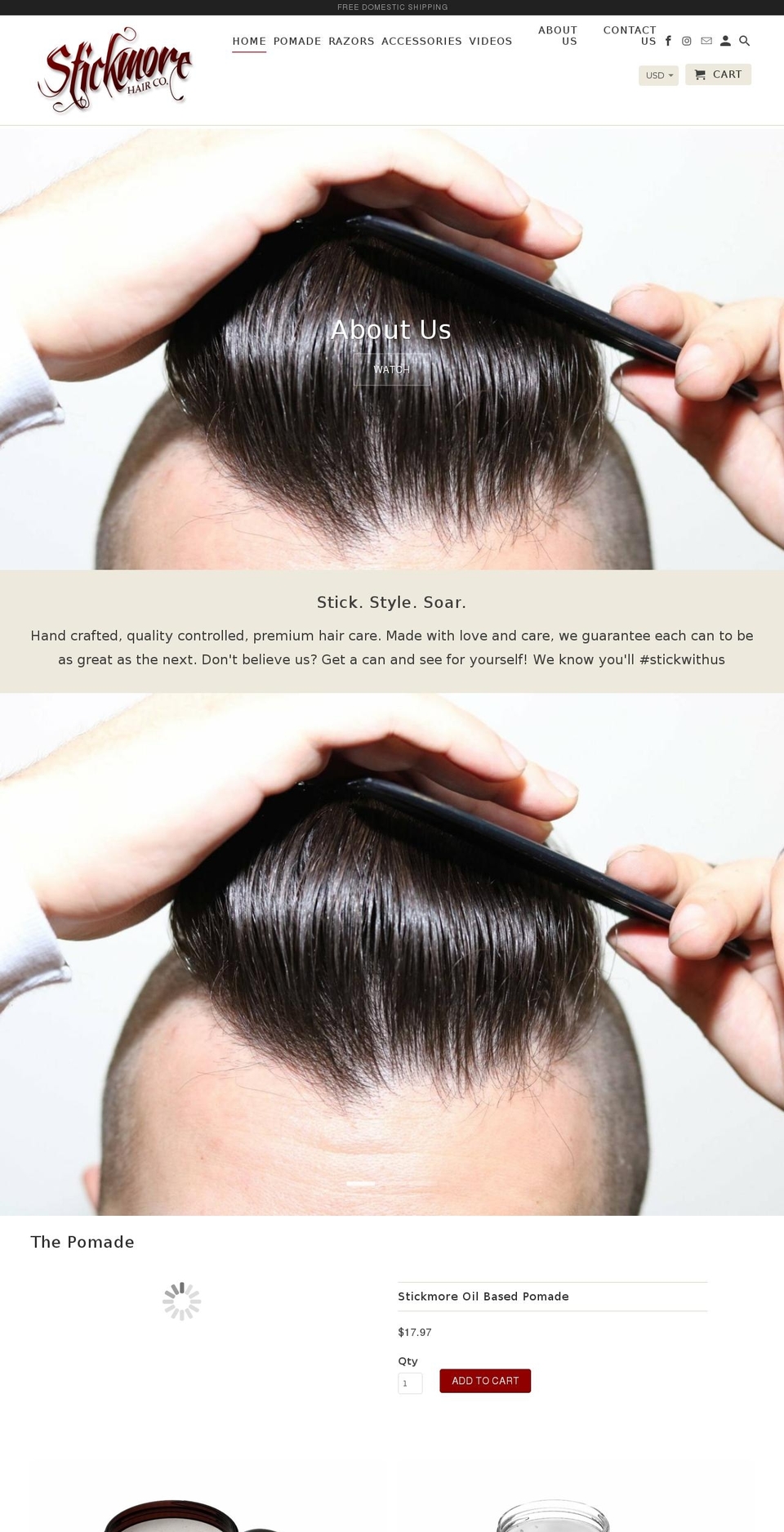 anchored-grooming.myshopify.com shopify website screenshot