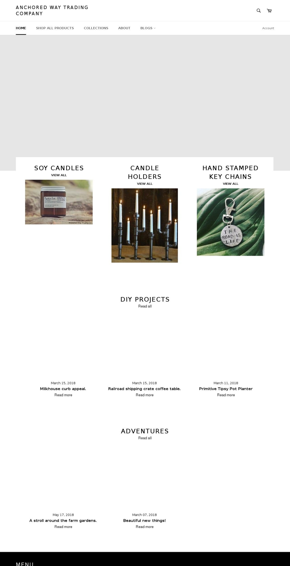 anchoredway.com shopify website screenshot