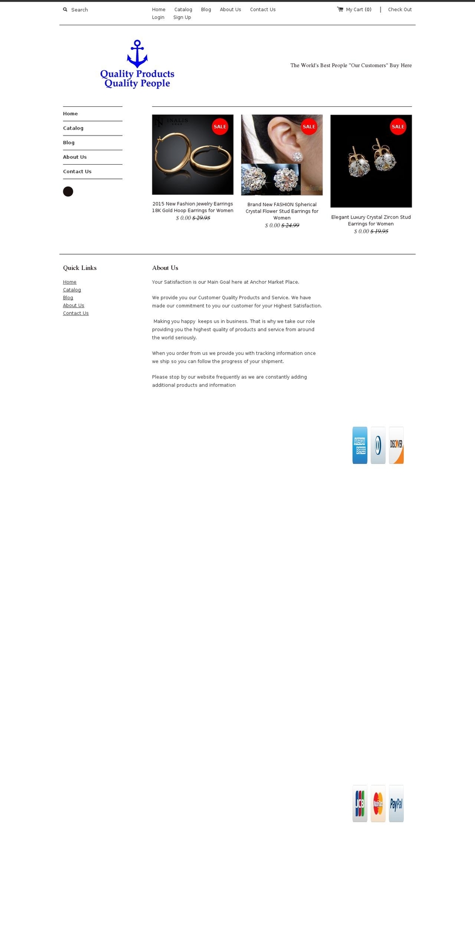anchormarketplace.com shopify website screenshot