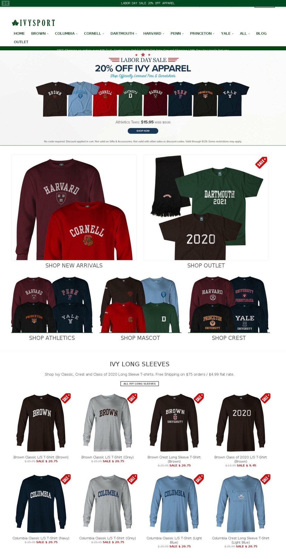 ancienteight.com — Shopify storefront screenshot