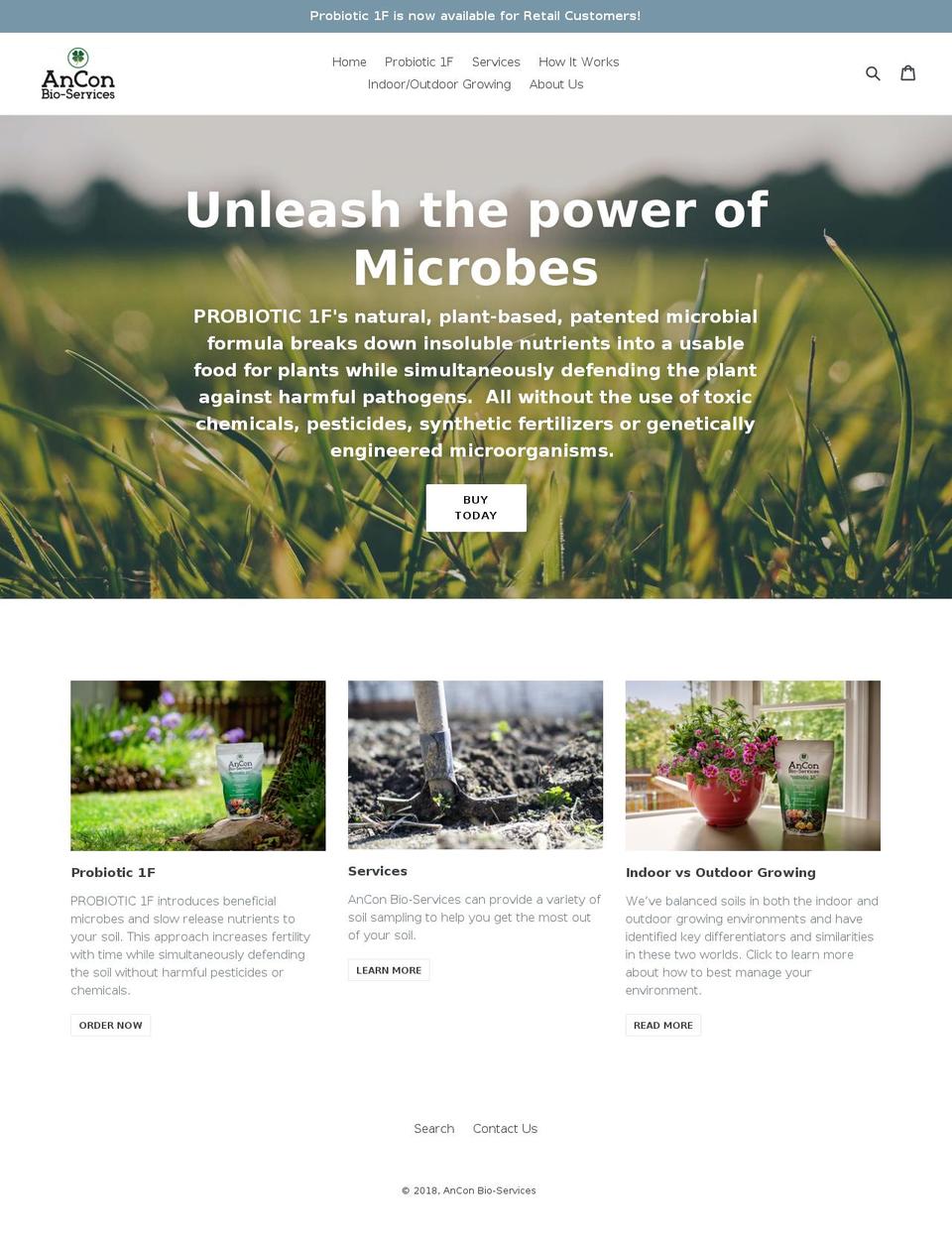 anconbioservices.com shopify website screenshot