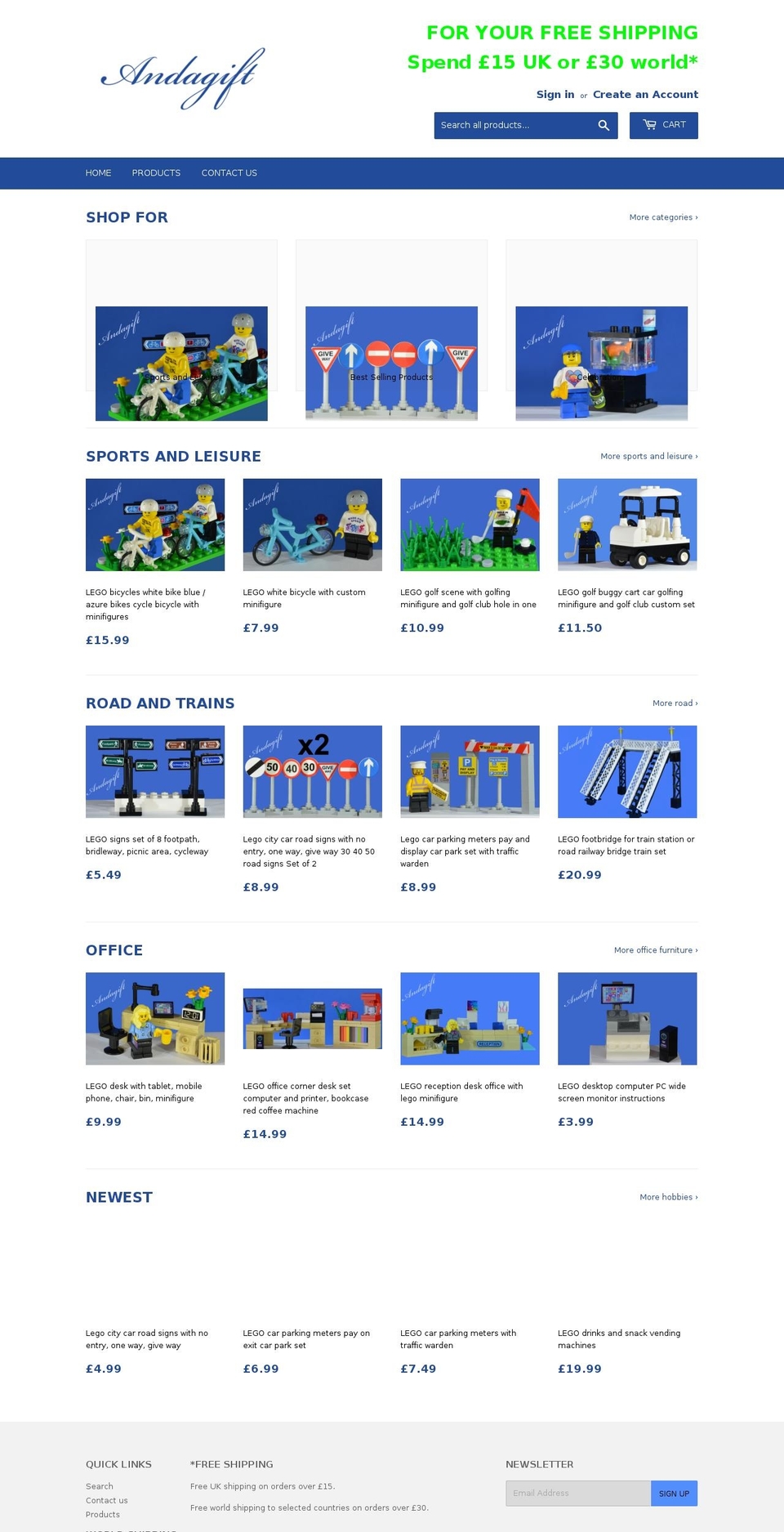 andagift.com — Shopify storefront screenshot