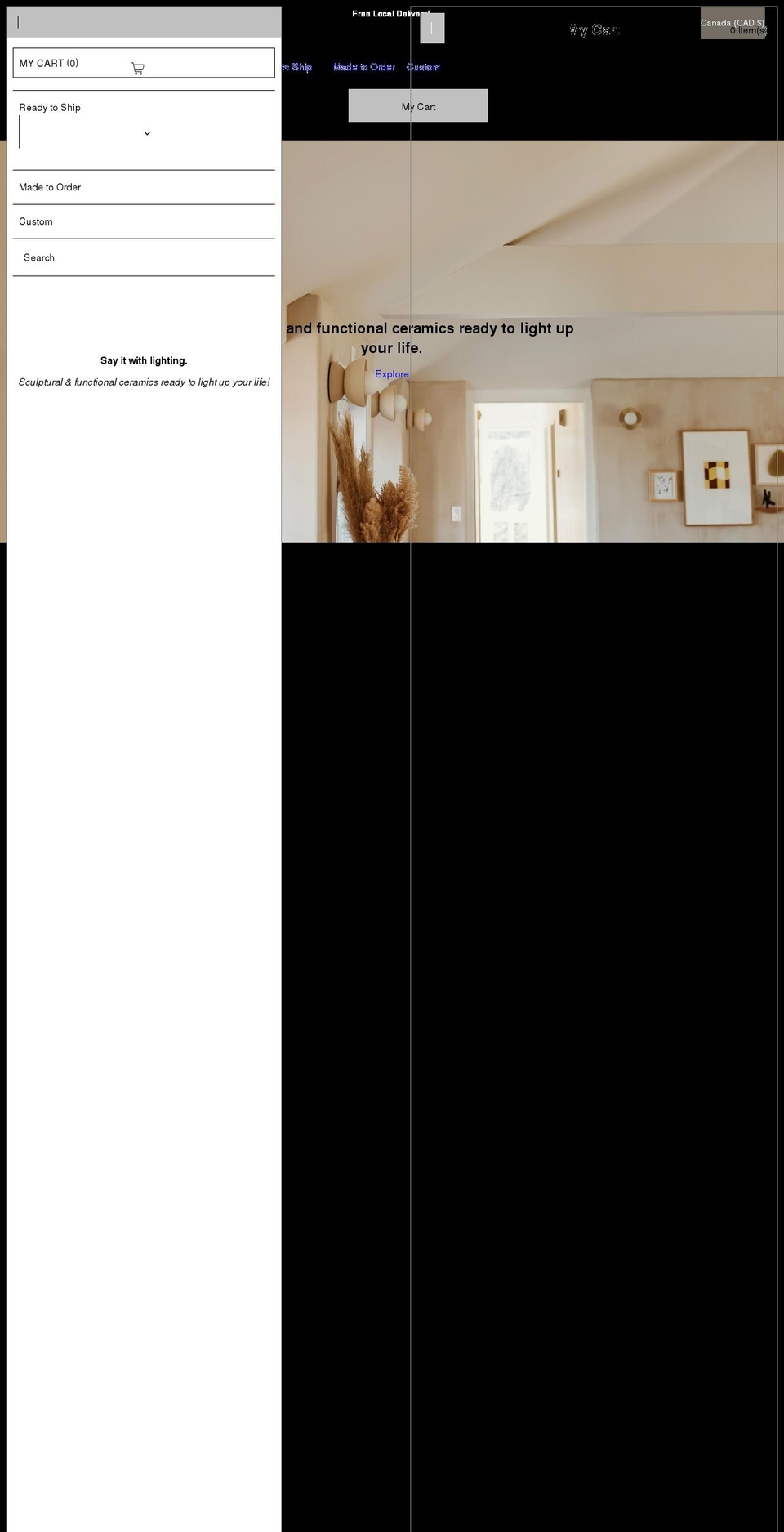 andceramicstudio.com shopify website screenshot