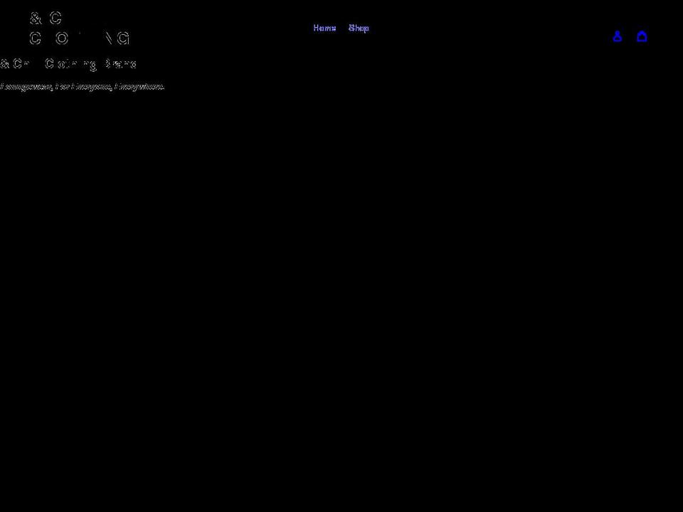 andchillclothing.com shopify website screenshot