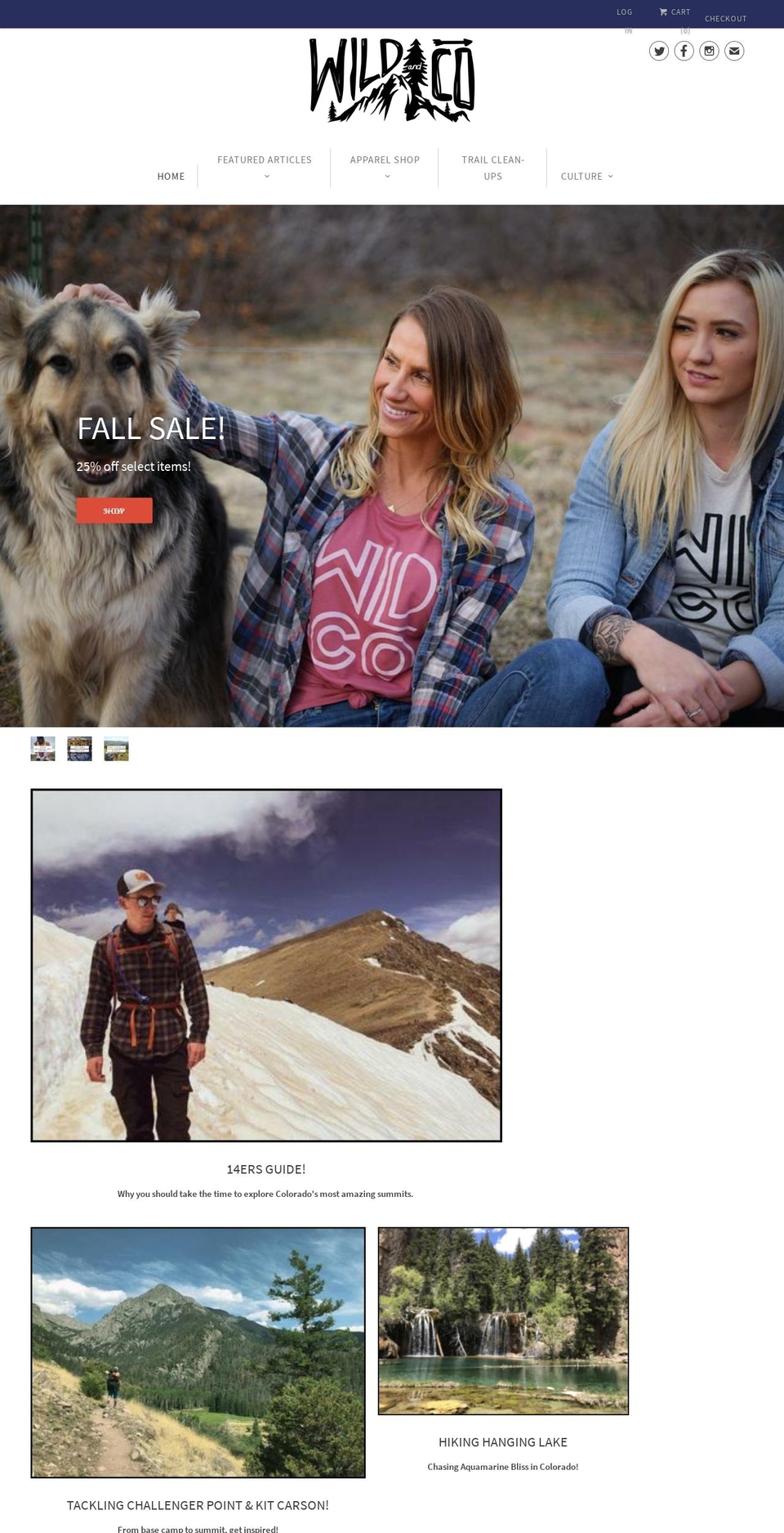 andcolorado.com — Shopify storefront screenshot