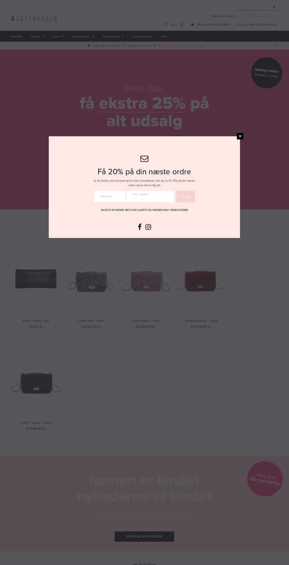 andcopenhagen.dk shopify website screenshot