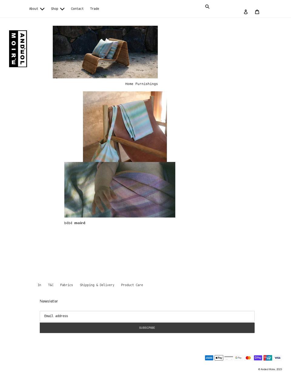 andeolmoire.com shopify website screenshot