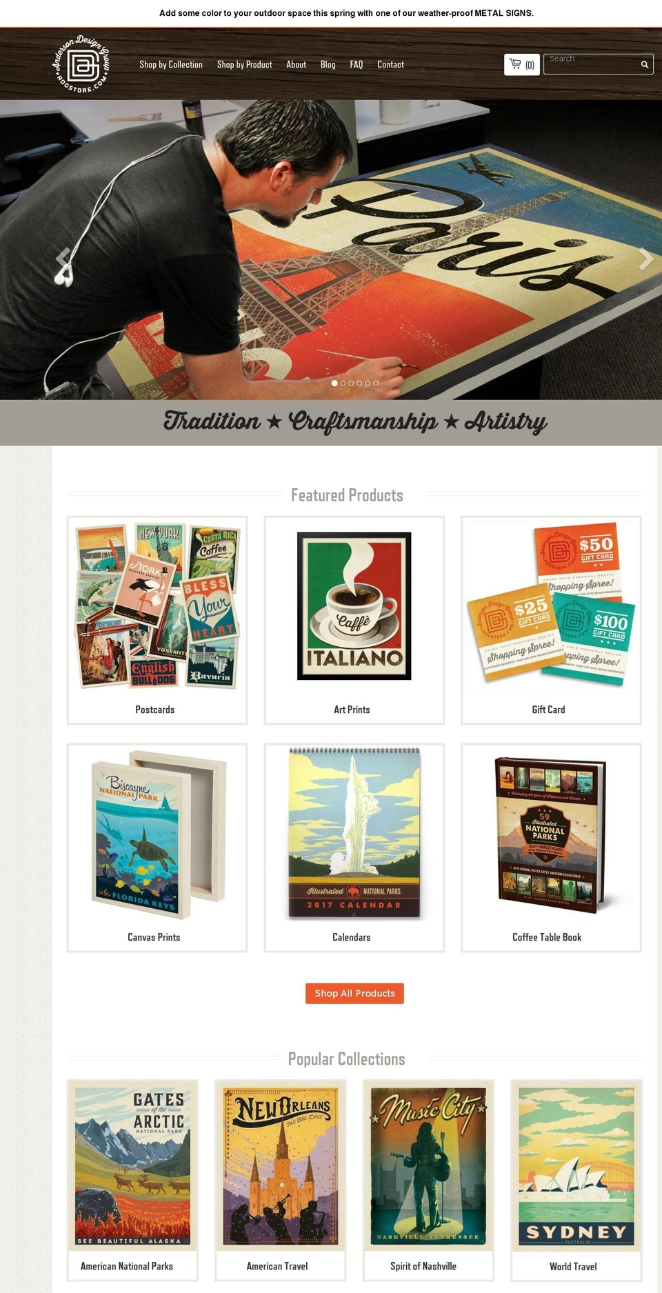 andersondesigngroupstore.com shopify website screenshot