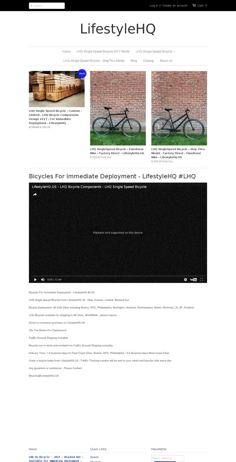 andesland.com shopify website screenshot