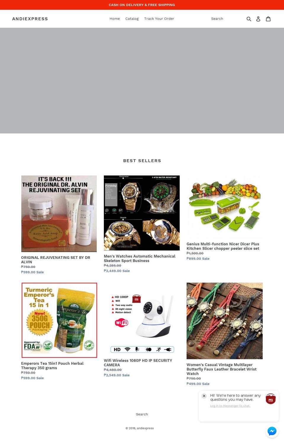 andiexpress.com — Shopify storefront screenshot