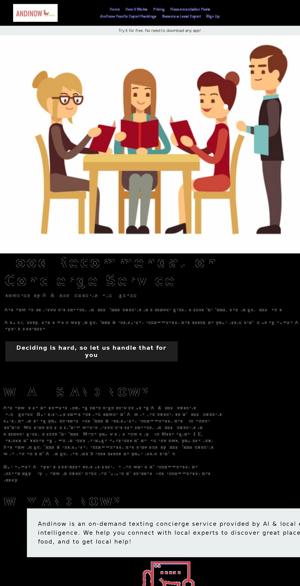andinow.com shopify website screenshot