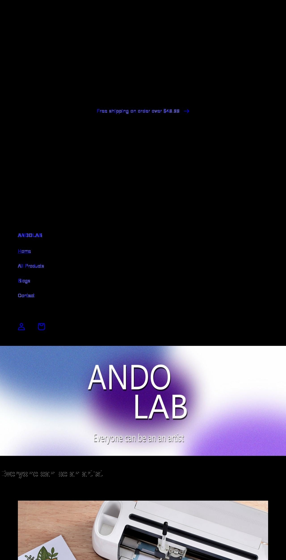 andolabs.com shopify website screenshot