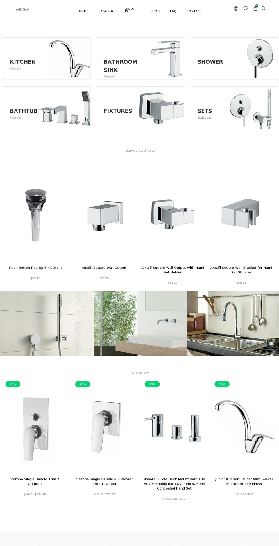 andolini.com shopify website screenshot