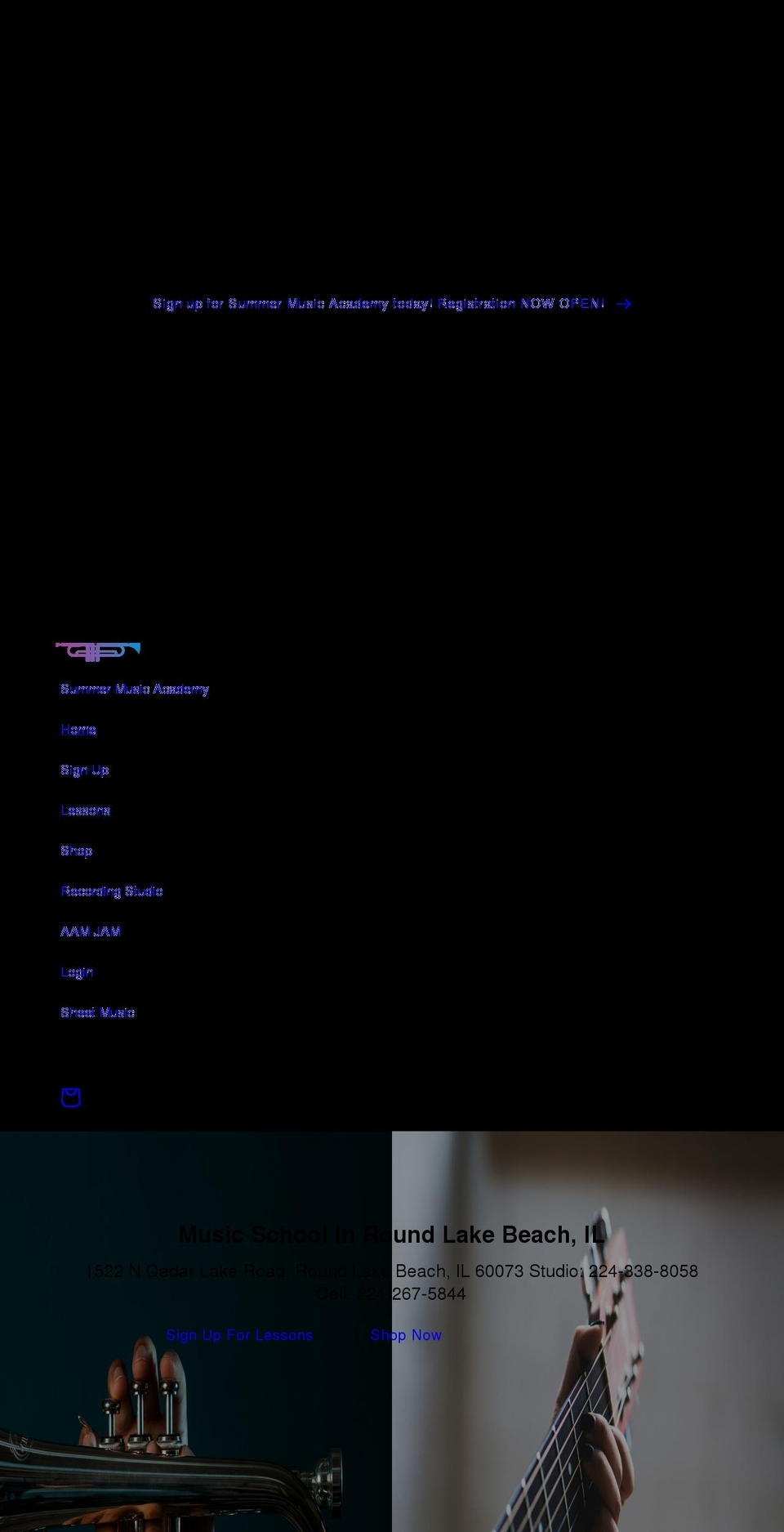 andrealfonsomusic.com shopify website screenshot