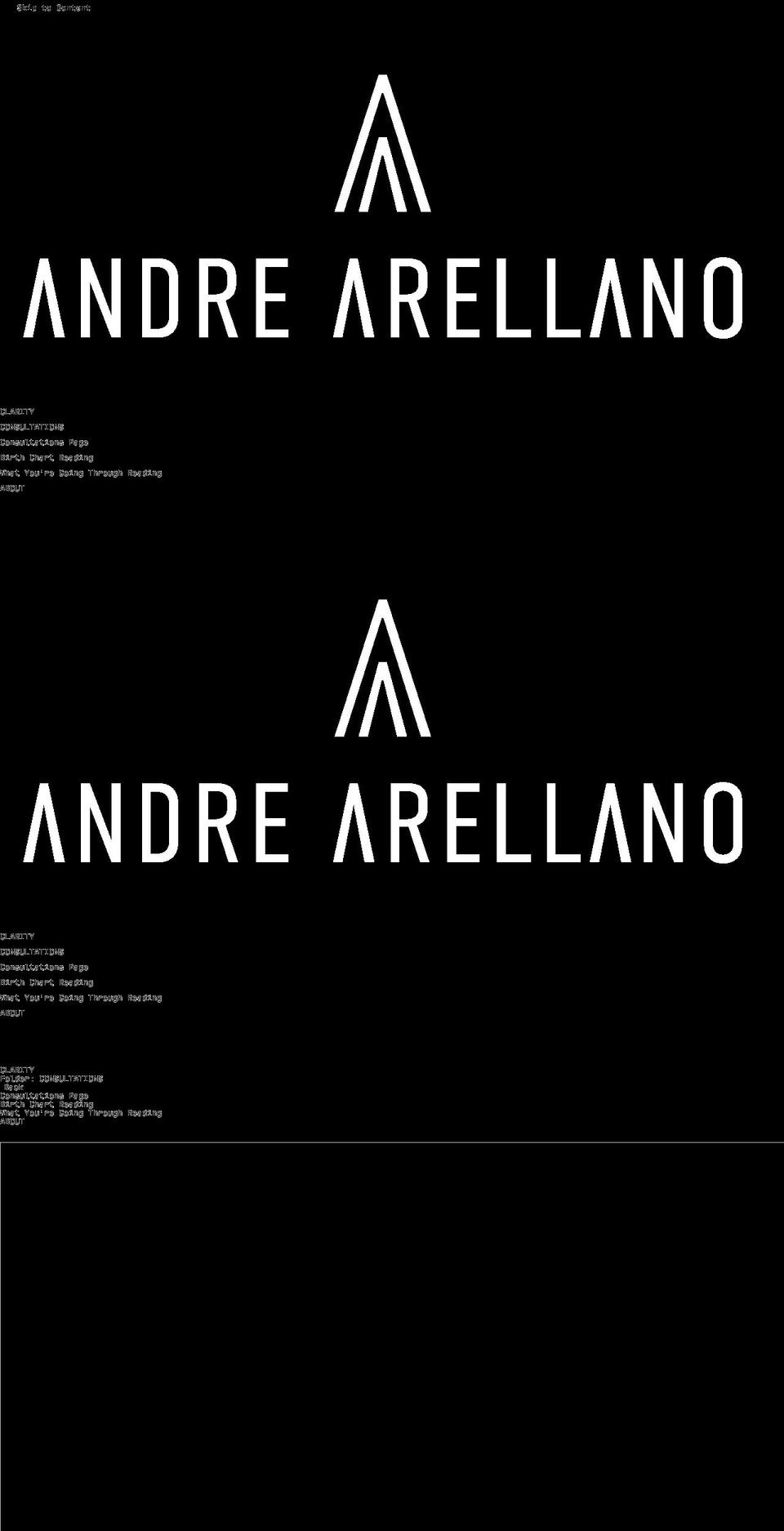 andrearellano.com — Shopify storefront screenshot