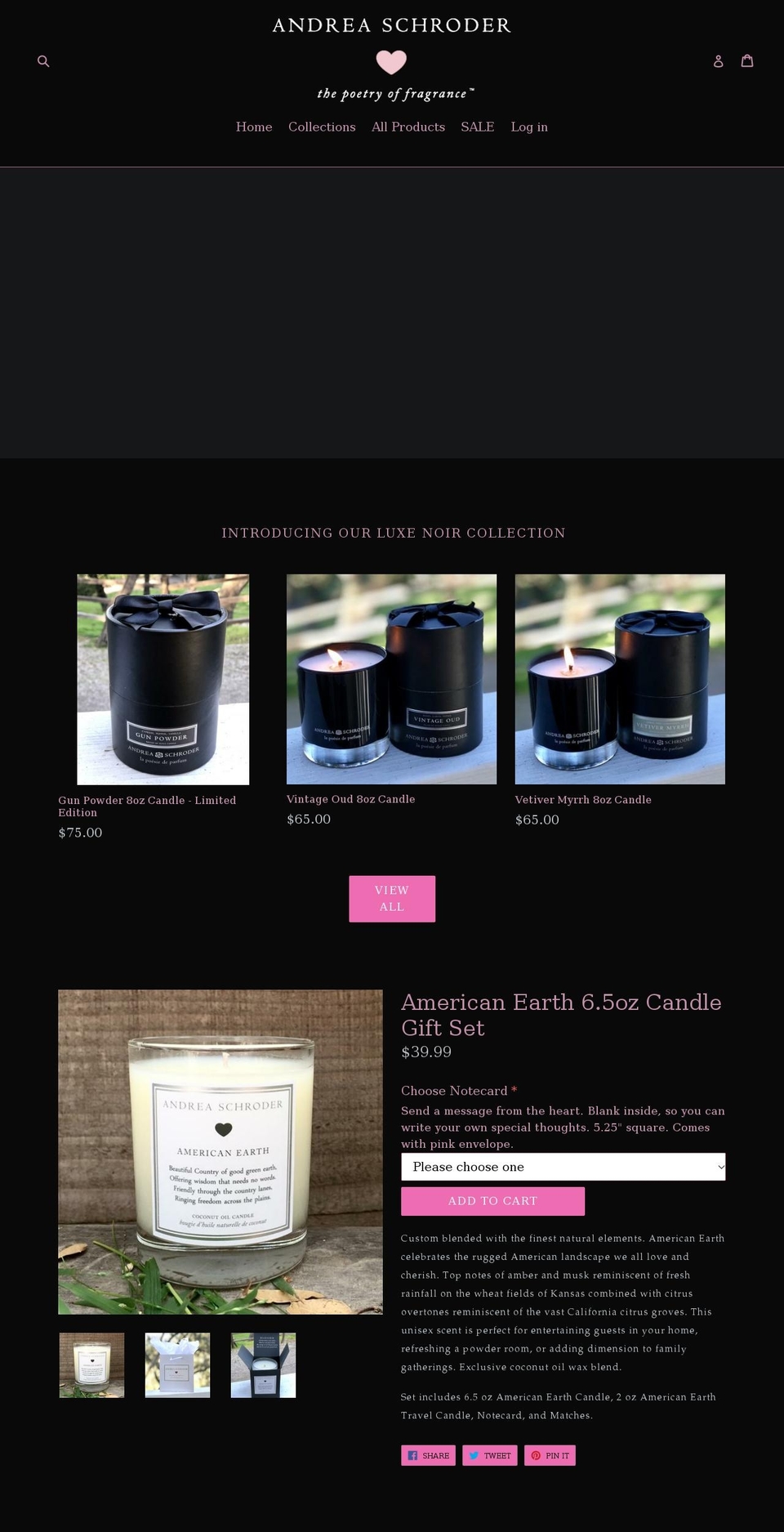 andreaschroder.com — Shopify storefront screenshot