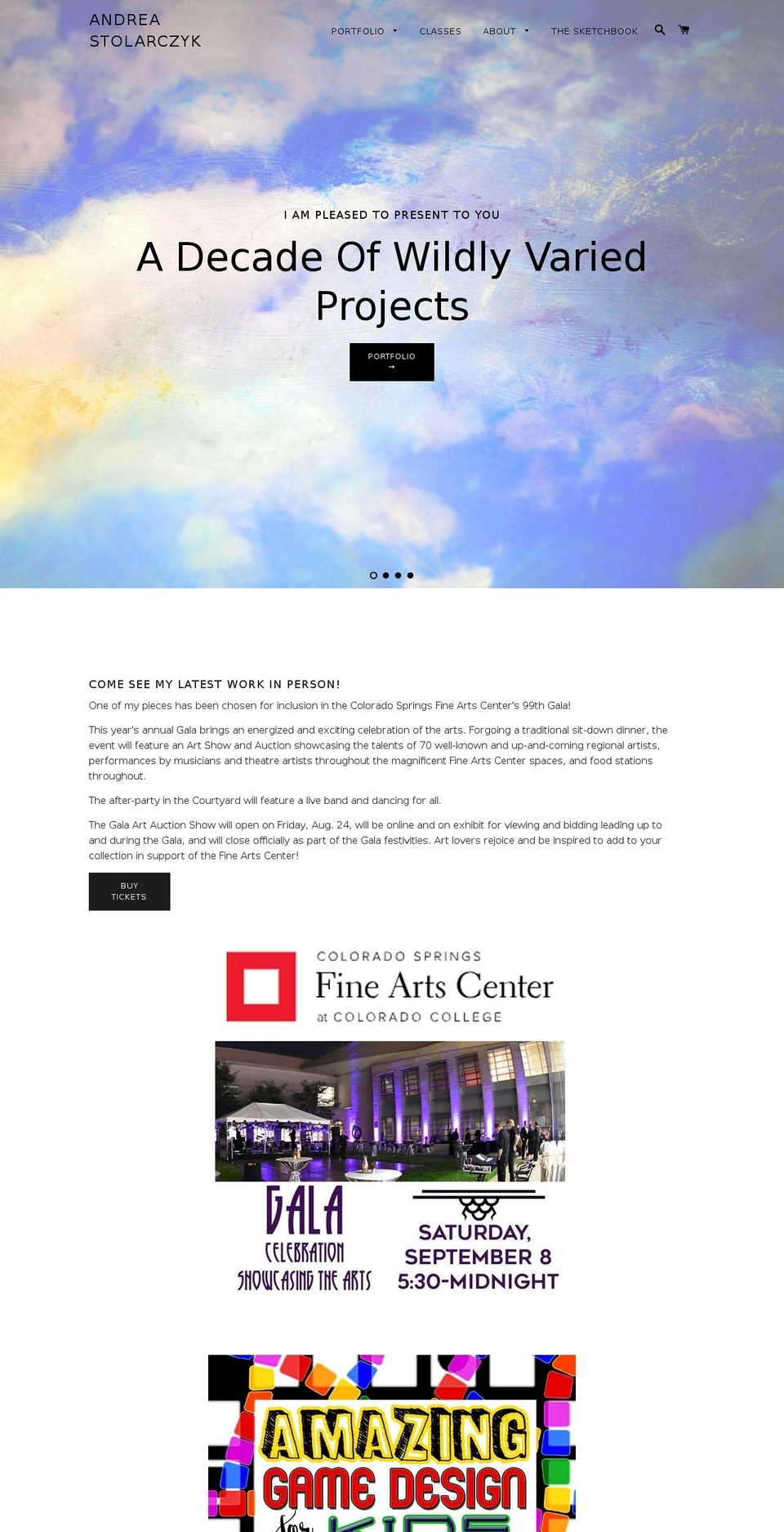 andreastolarczyk.com — Shopify storefront screenshot