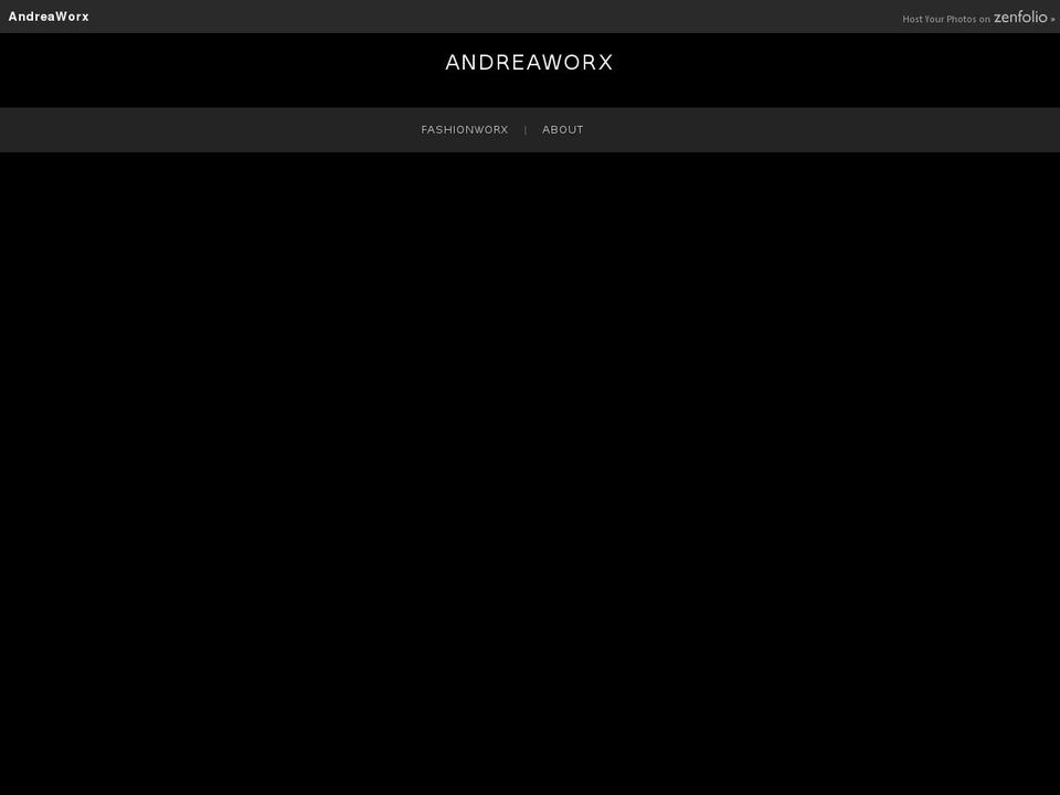 andreaworx.com — Shopify storefront screenshot