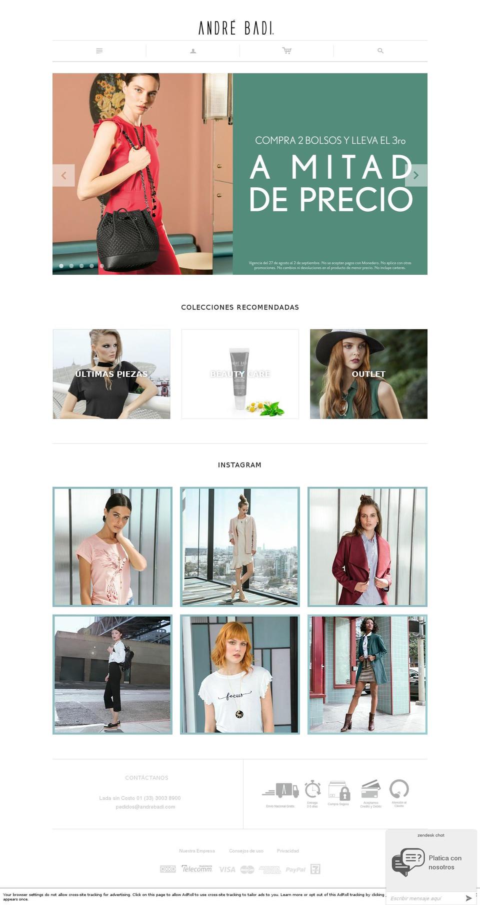 andrebadishop.com — Shopify storefront screenshot