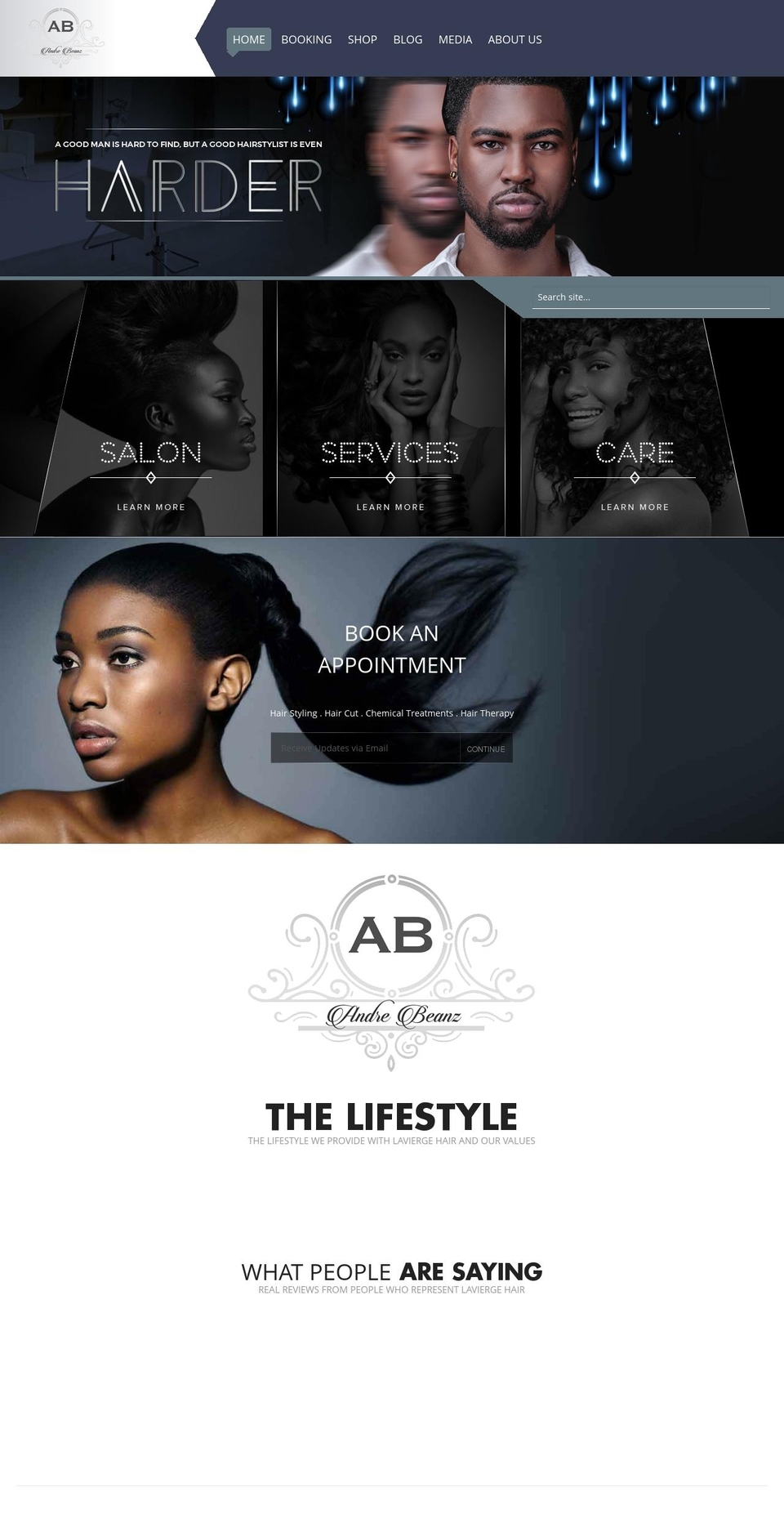 andrebeanz.com — Shopify storefront screenshot