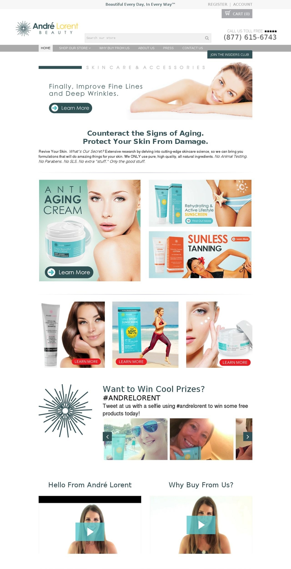 proven-profitable-theme-v8-9 Shopify theme site example andrelorentbeauty.com