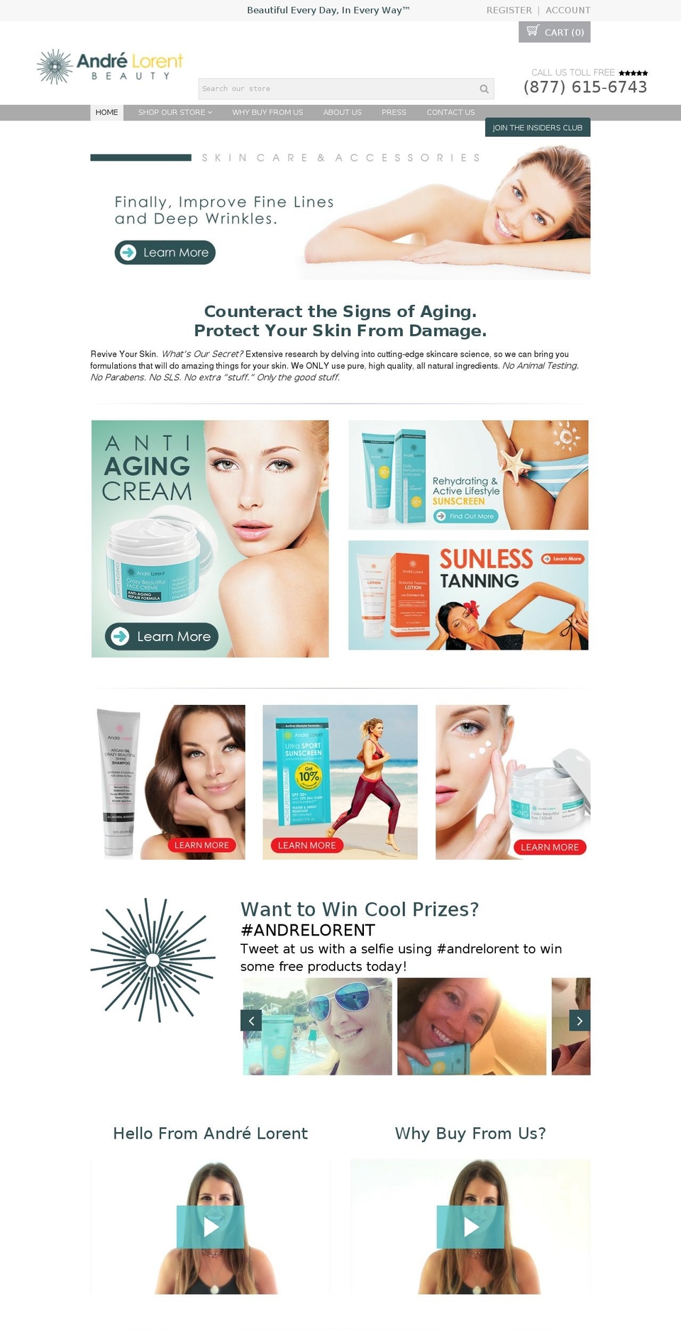 proven-profitable-theme-v8-9 Shopify theme site example andrelorentskincare.com