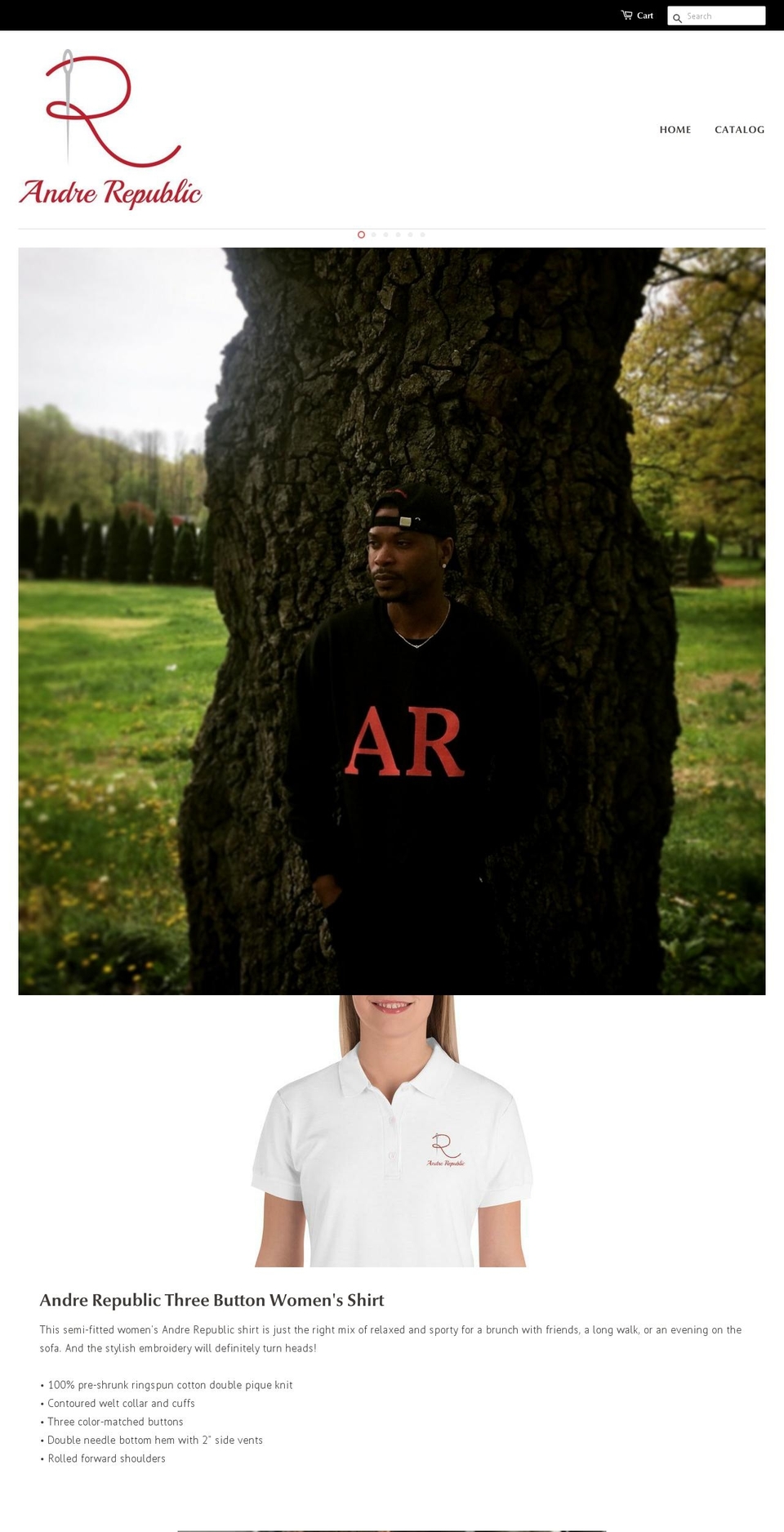 andrerepublic.com shopify website screenshot