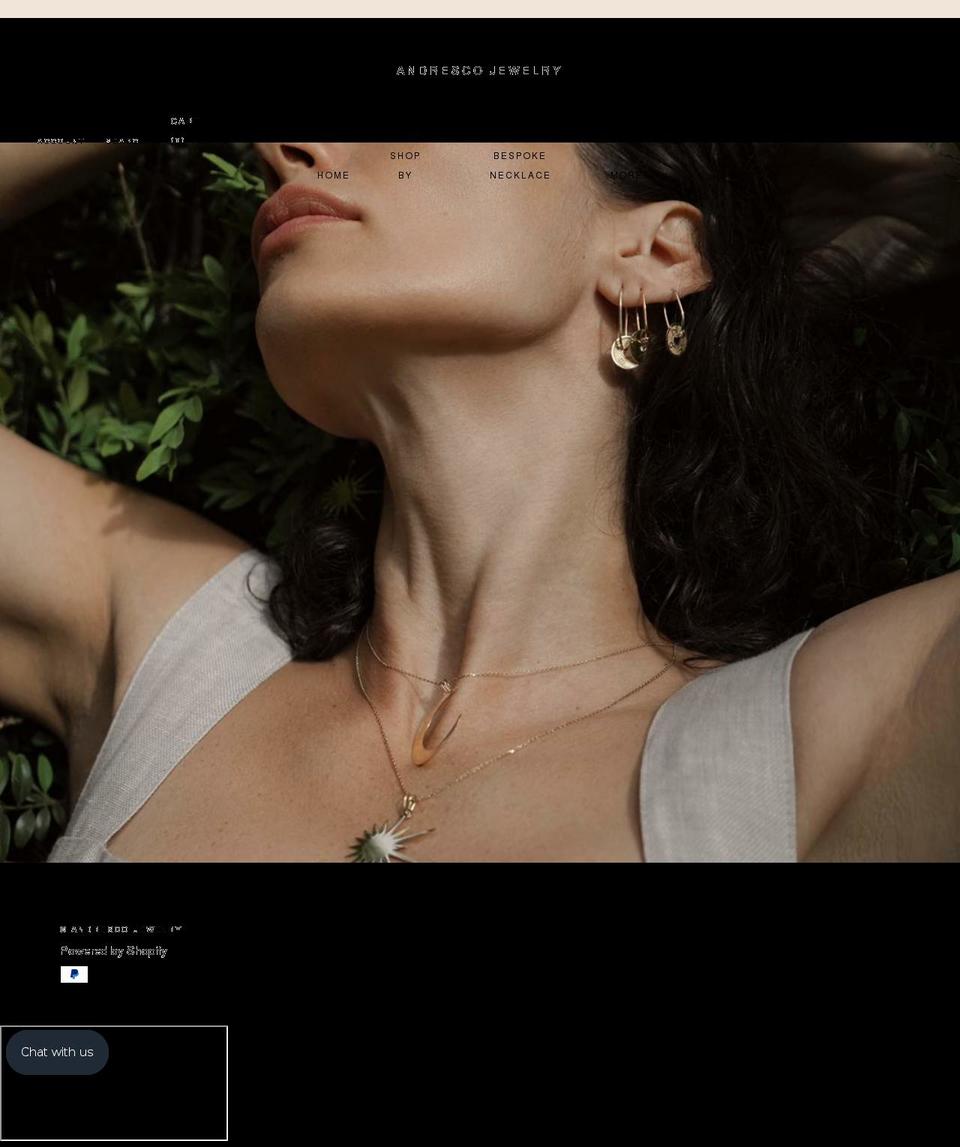 andrescojewelry.net shopify website screenshot