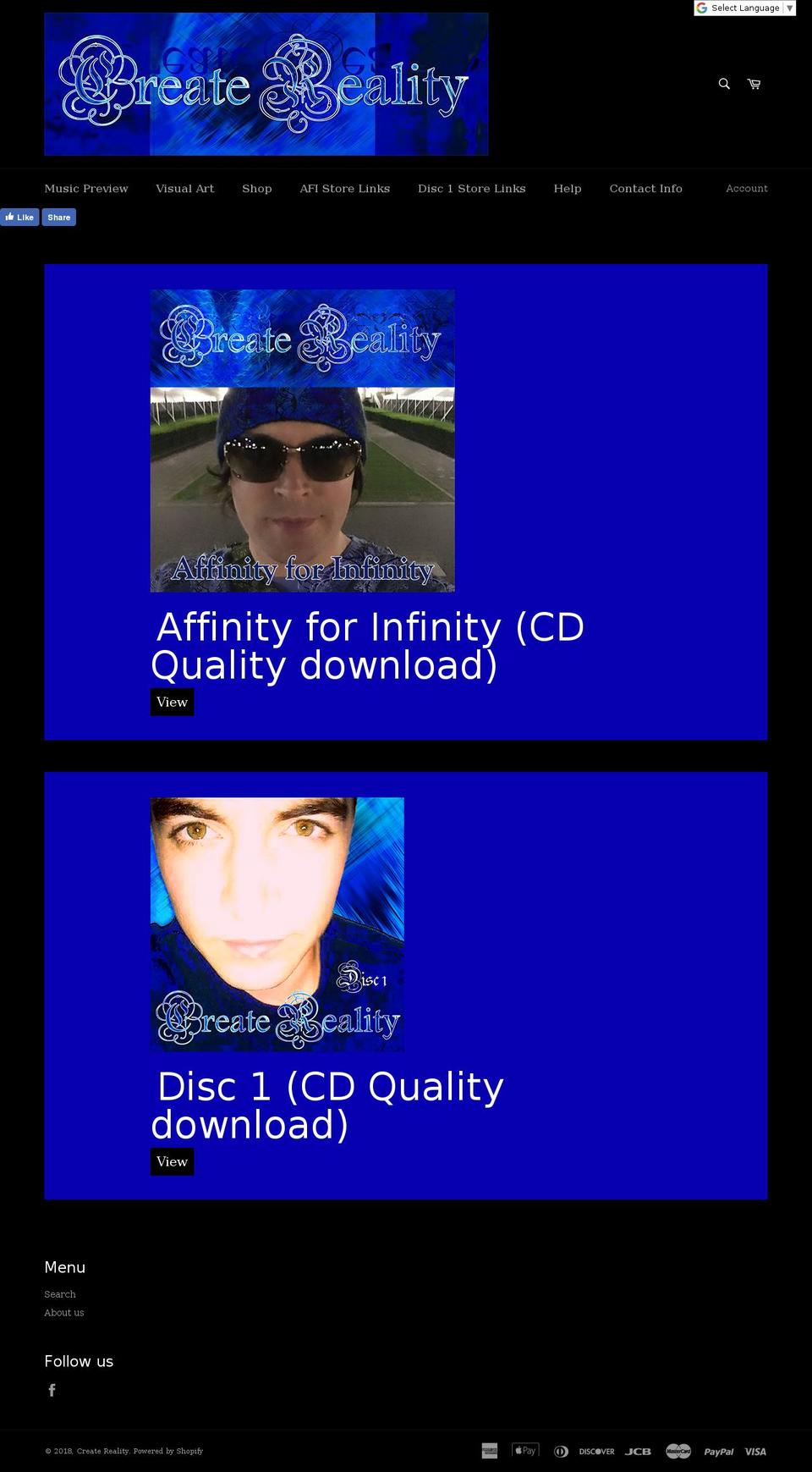 andrewburnsmusic.com — Shopify storefront screenshot