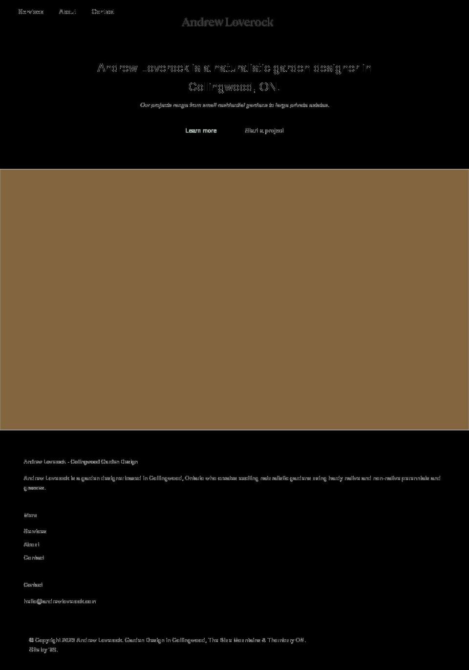 andrewloverock.com shopify website screenshot