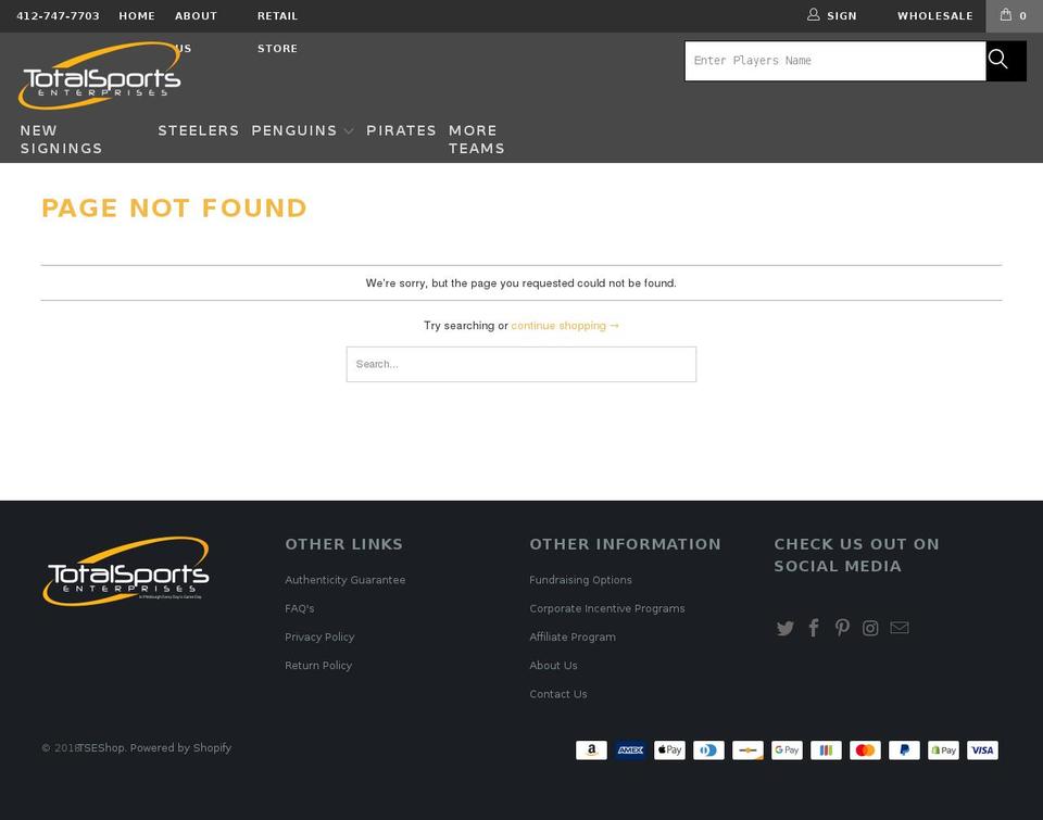 TSE Shoptimized Shopify theme site example andrewmccutchen.com