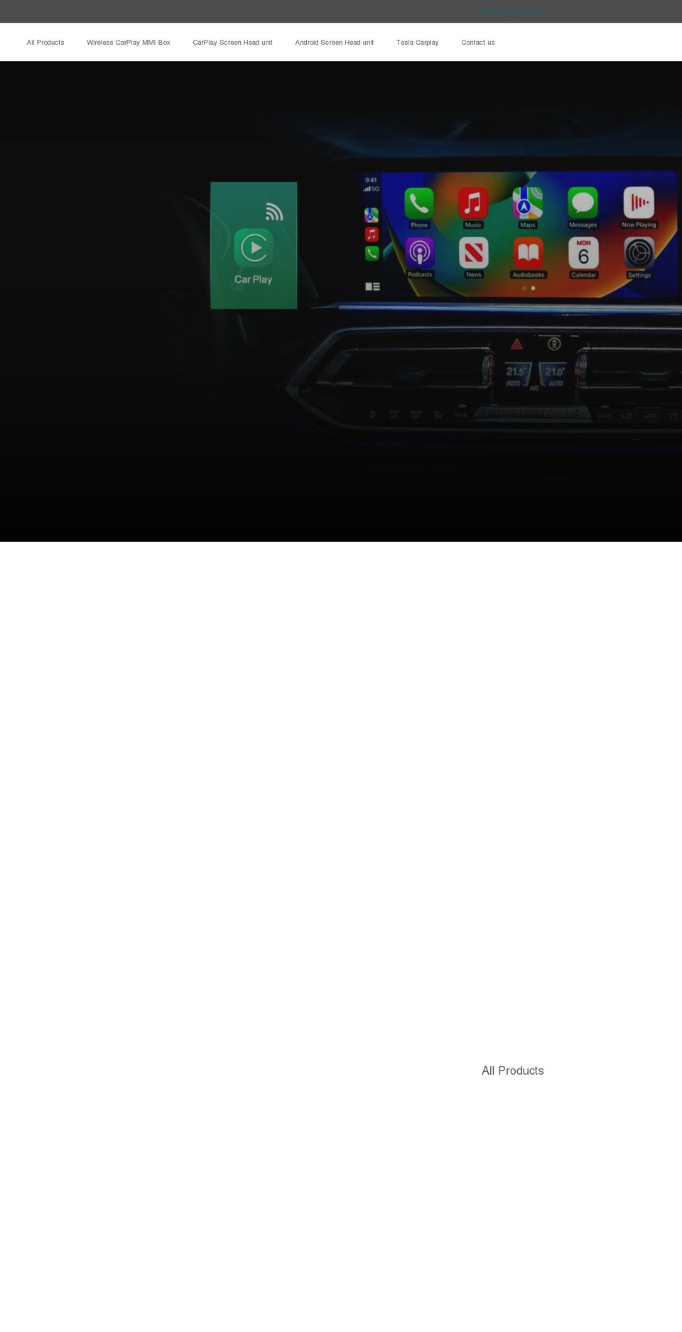 android-car-dvd.com shopify website screenshot