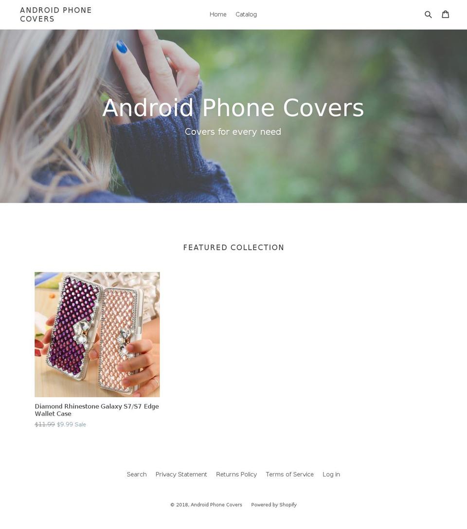 androidphonecovers.com — Shopify storefront screenshot