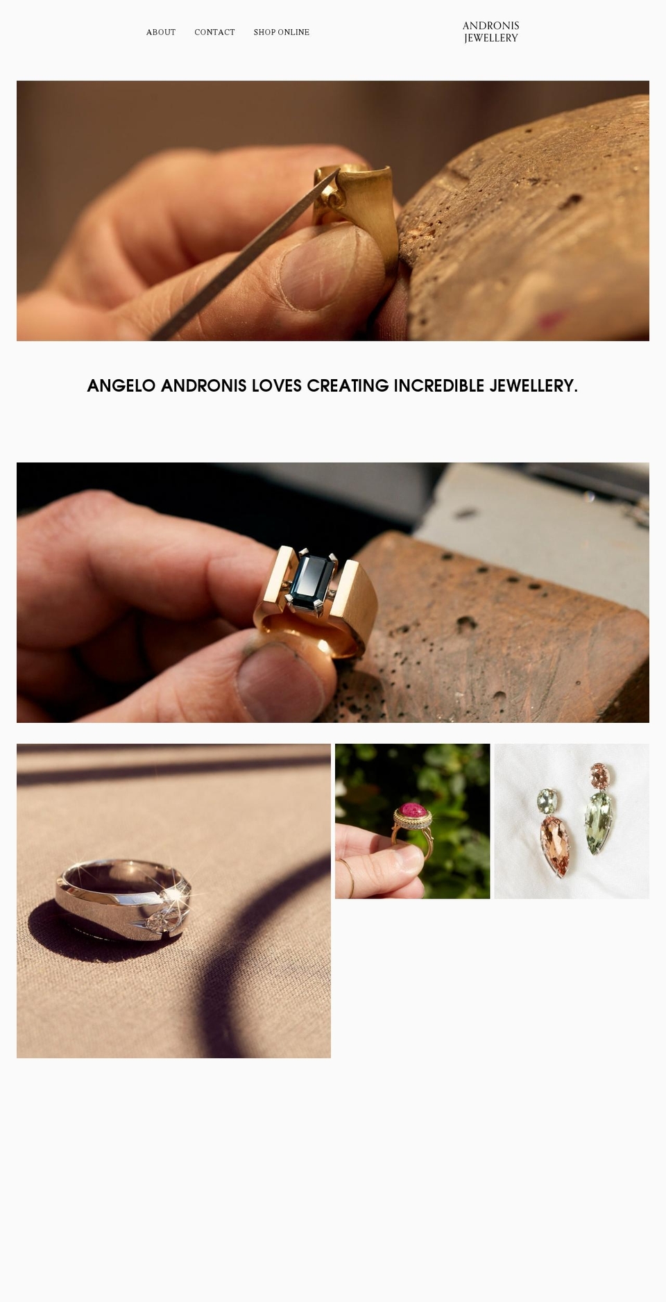 andronis.com.au shopify website screenshot