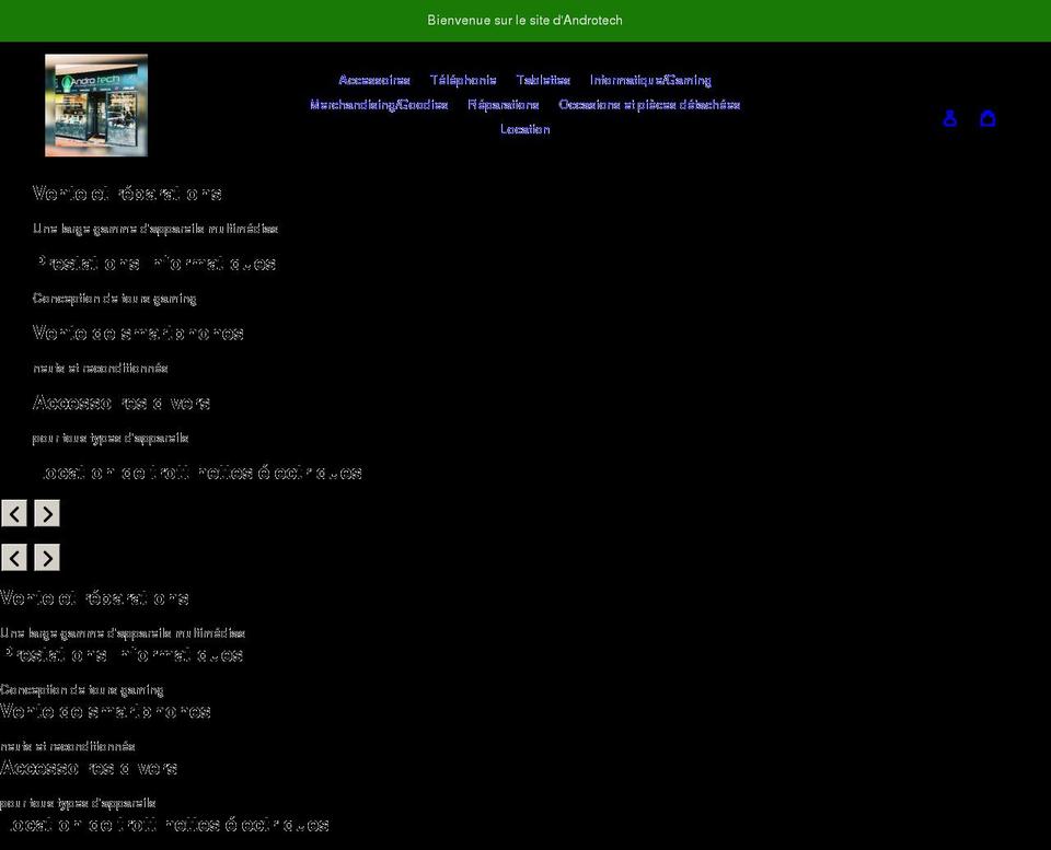 androtech76.com shopify website screenshot