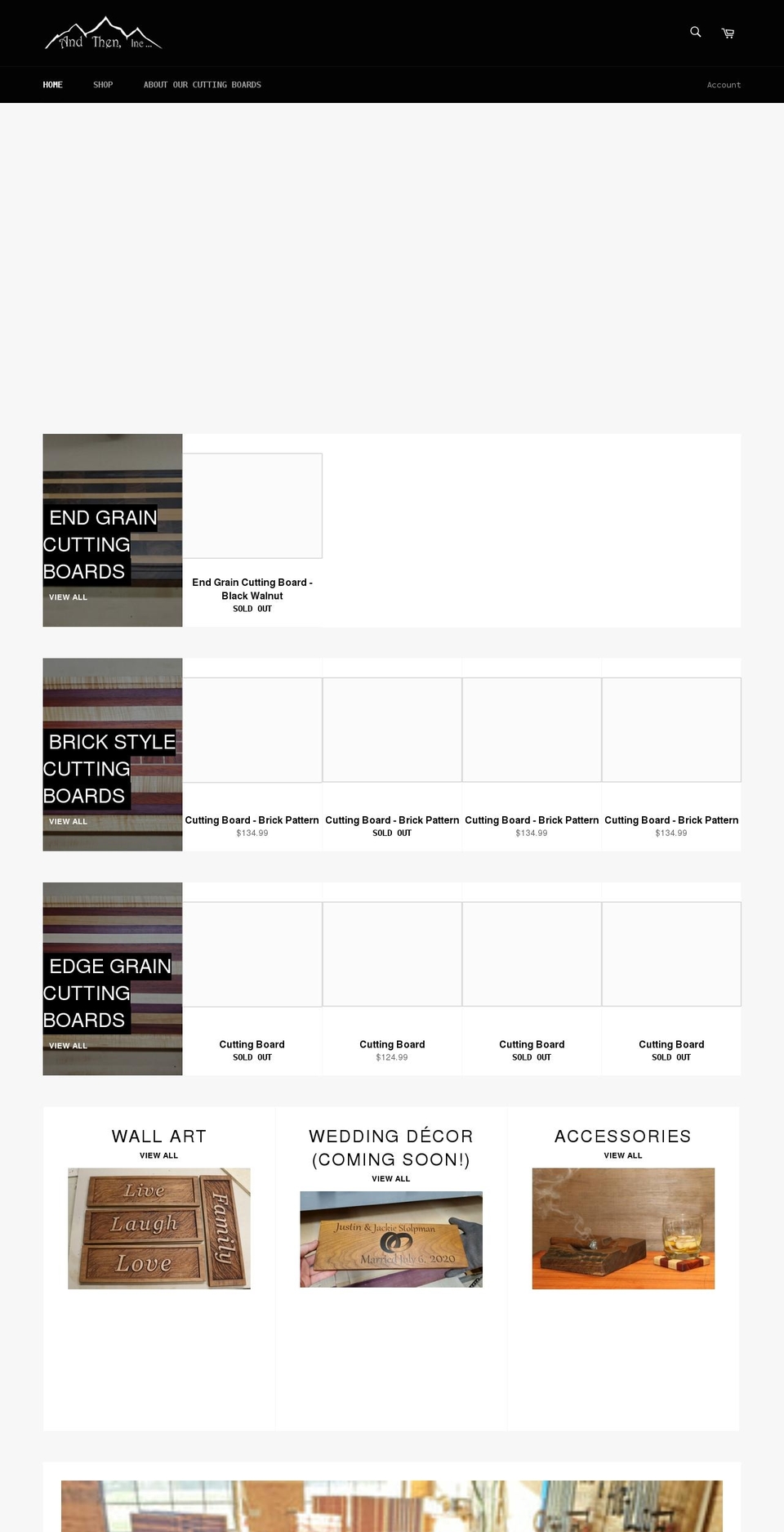 andthenusa.com shopify website screenshot