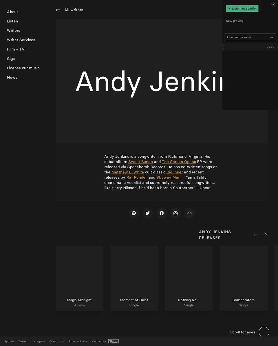 andyjenkins.ltd shopify website screenshot