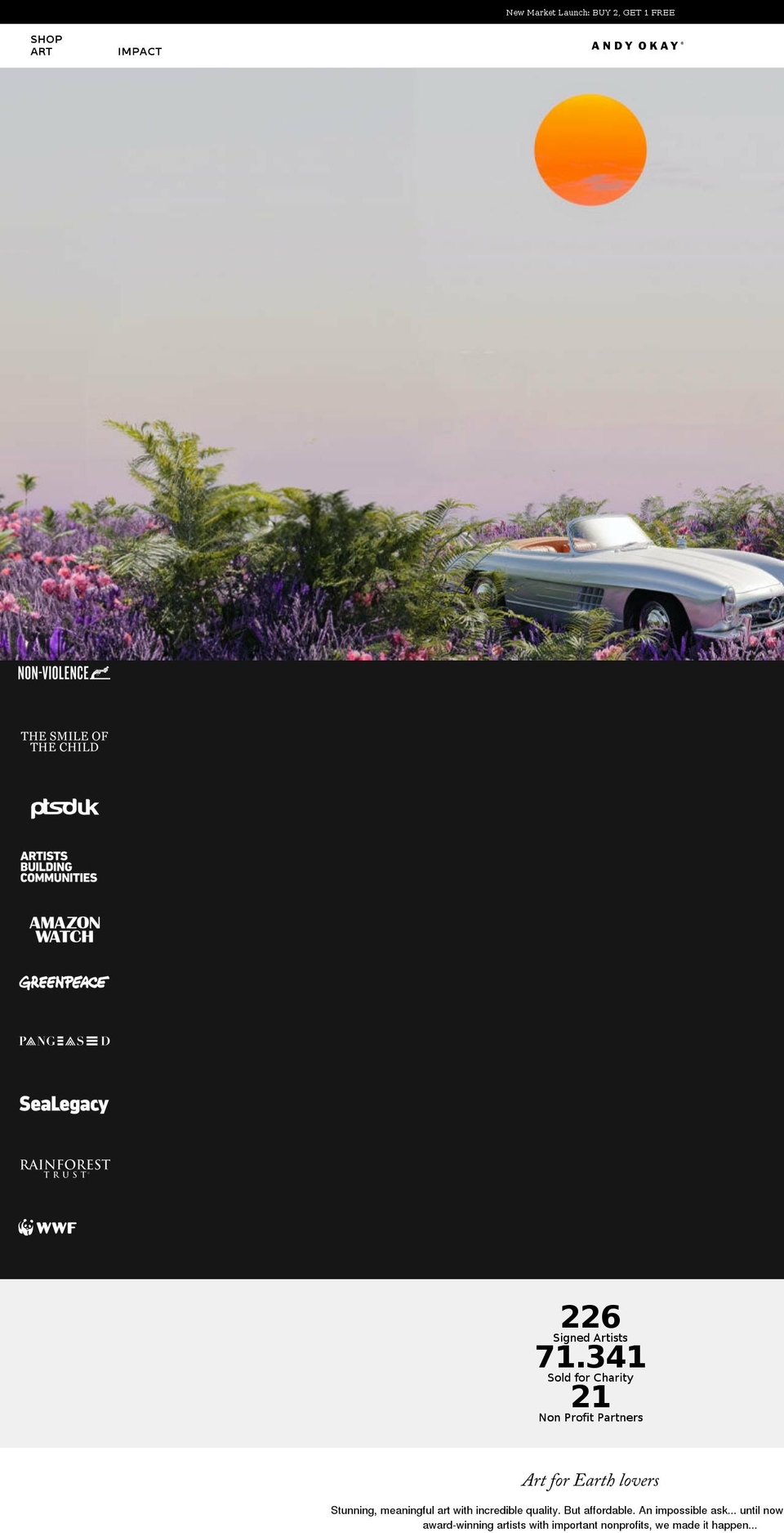 andyokay.com shopify website screenshot