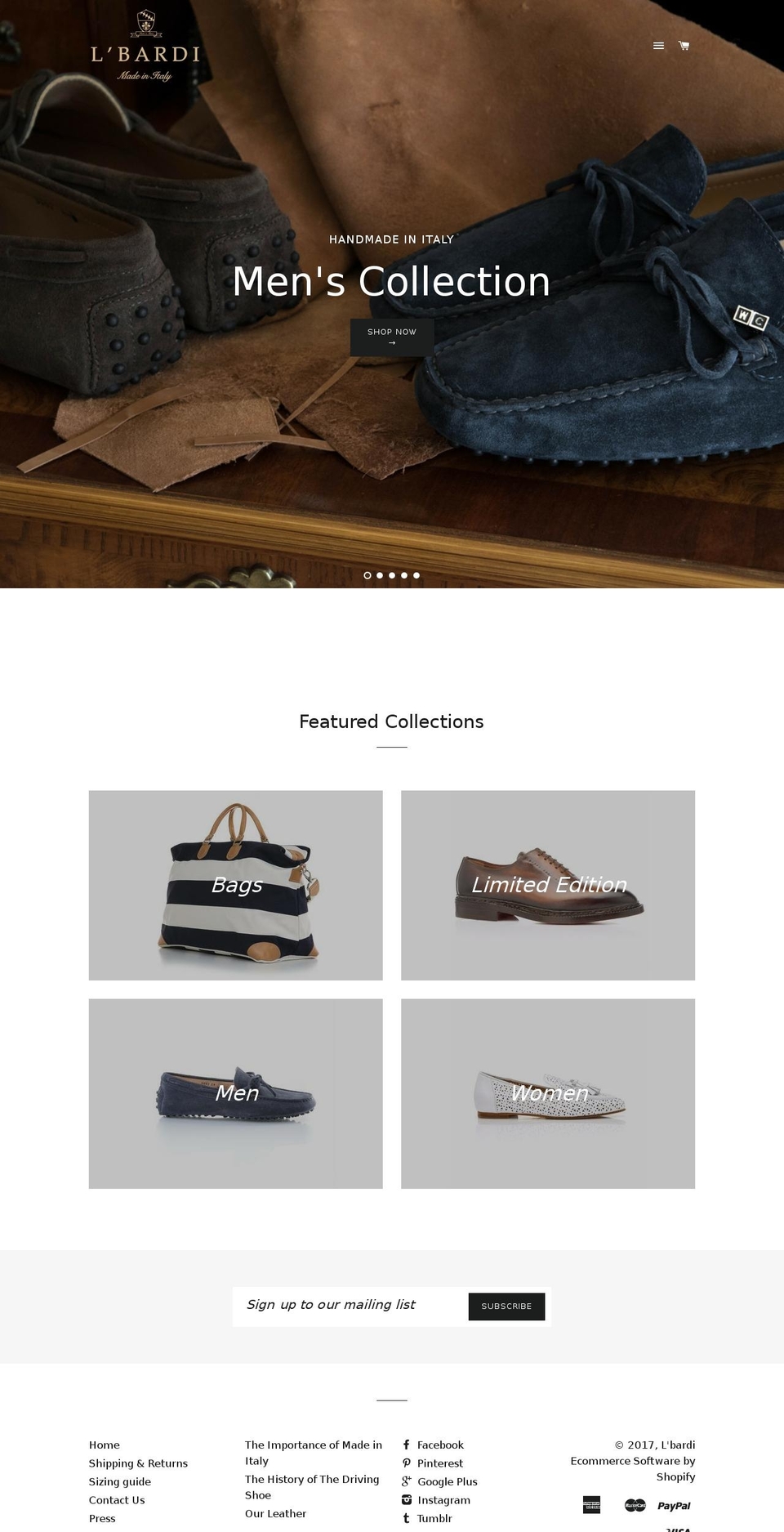 andytom.com shopify website screenshot