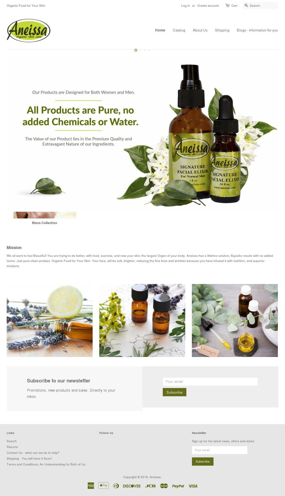 aneissa.com — Shopify storefront screenshot